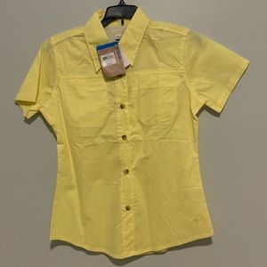 NWT Columbia Yellow PFG Vented Shirt Sz S